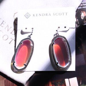 🌟Kendra Scott🌟 Elle Dichroic Glass Earrings Silver